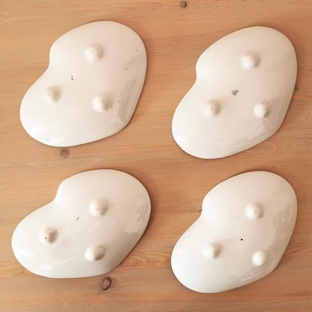 うさぎ 変わり皿 古染 兎 ウサギ 変わり皿 中国美術 骨董 口紅 変形皿 古